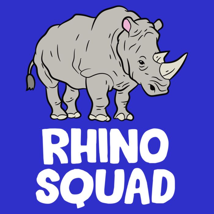 Team Rhino Rhino Squad Love Rhinoceros Gift Women's V-Neck T-Shirt