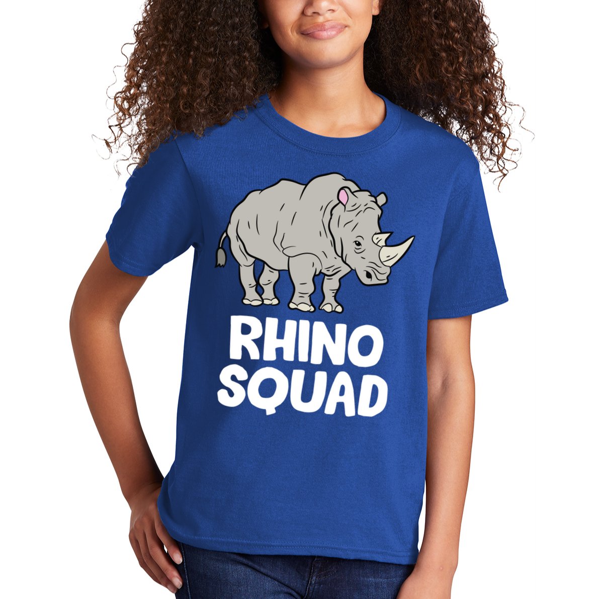 Team Rhino Rhino Squad Love Rhinoceros Gift Kids T-Shirt