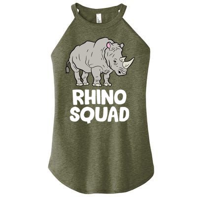 Team Rhino Rhino Squad Love Rhinoceros Gift Women's Perfect Tri Rocker Tank