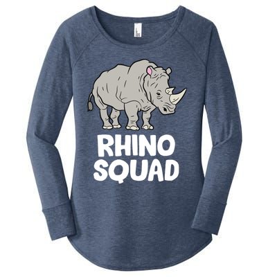 Team Rhino Rhino Squad Love Rhinoceros Gift Women's Perfect Tri Tunic Long Sleeve Shirt