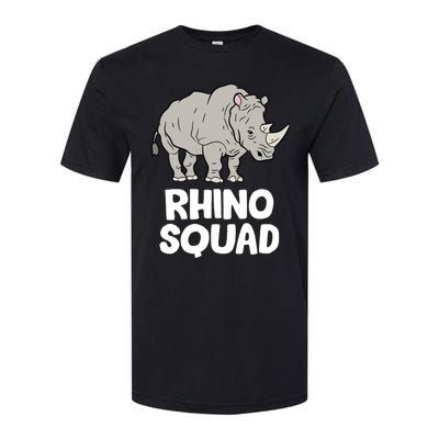 Team Rhino Rhino Squad Love Rhinoceros Gift Softstyle CVC T-Shirt