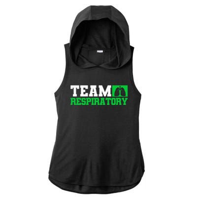 Team Respiratory Respirotary Therapist Ladies PosiCharge Tri-Blend Wicking Draft Hoodie Tank