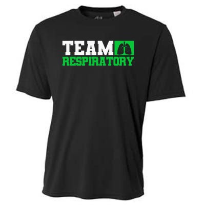 Team Respiratory Respirotary Therapist Cooling Performance Crew T-Shirt