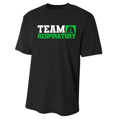 Team Respiratory Respirotary Therapist Performance Sprint T-Shirt