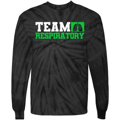 Team Respiratory Respirotary Therapist Tie-Dye Long Sleeve Shirt