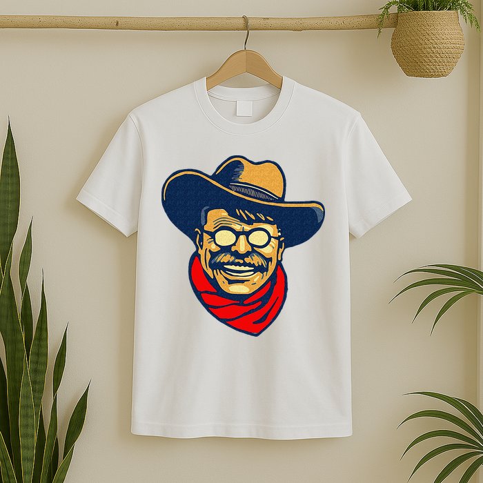 Teddy Roosevelt Rough Rider American National Parks Retro T-Shirt