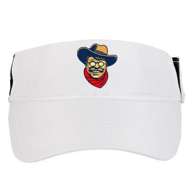 Teddy Roosevelt Rough Rider American National Parks Retro Adult Drive Performance Visor