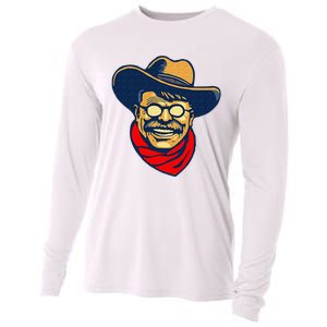 Teddy Roosevelt Rough Rider American National Parks Retro Cooling Performance Long Sleeve Crew