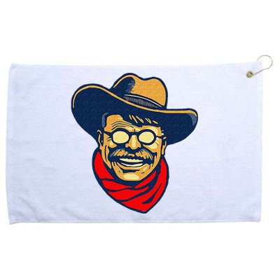 Teddy Roosevelt Rough Rider American National Parks Retro Grommeted Golf Towel