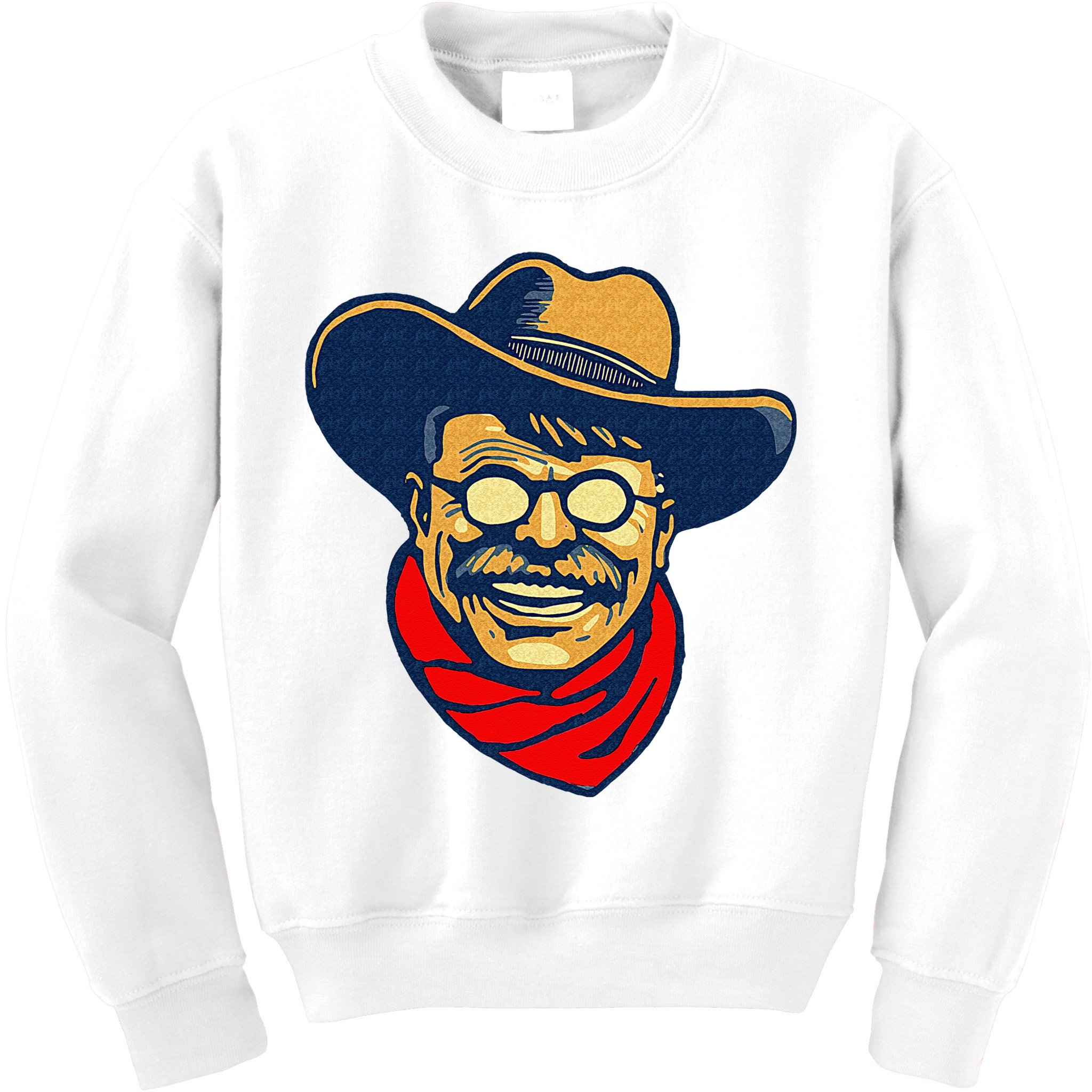 Teddy Roosevelt Rough Rider American National Parks Retro Kids Sweatshirt