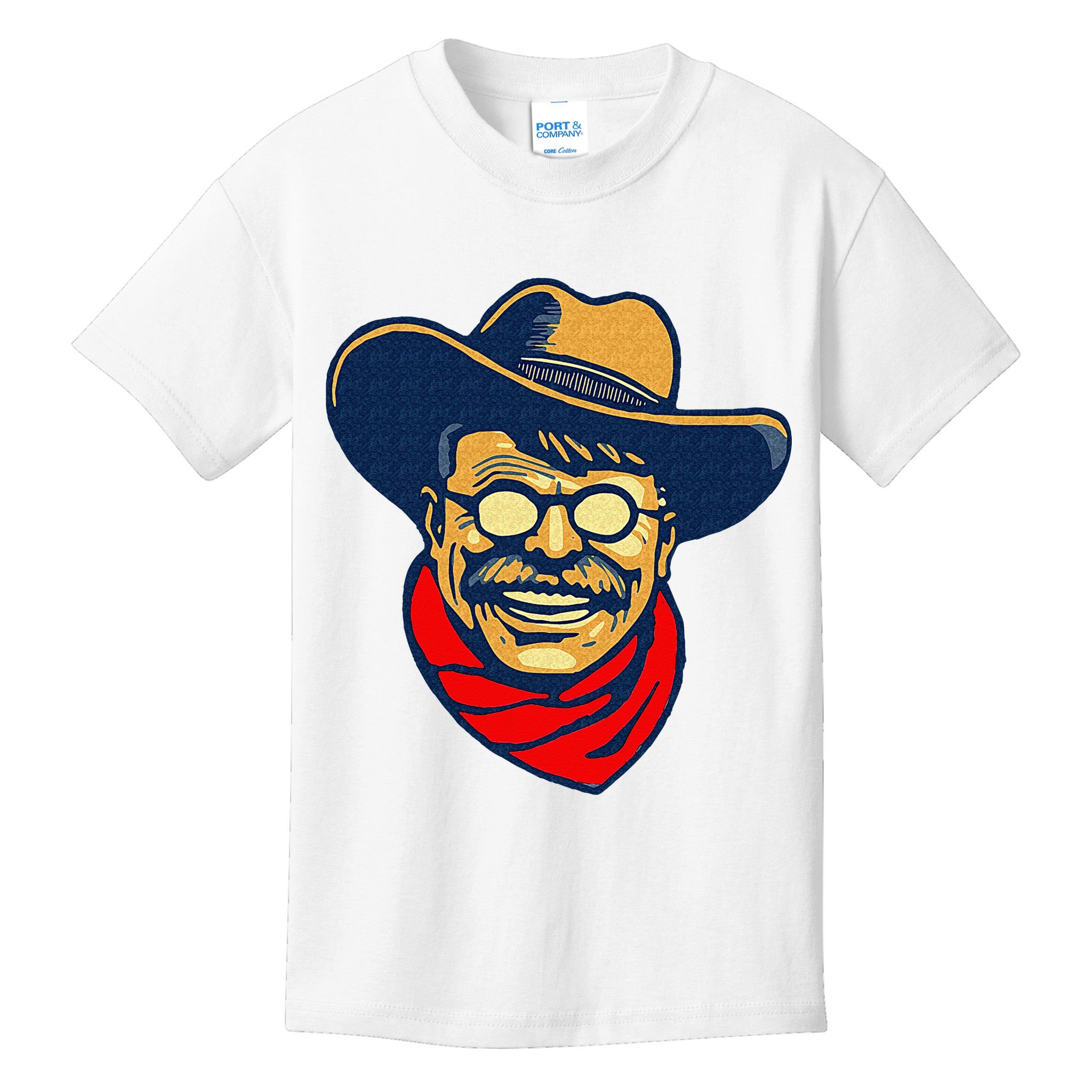Teddy Roosevelt Rough Rider American National Parks Retro Kids T-Shirt