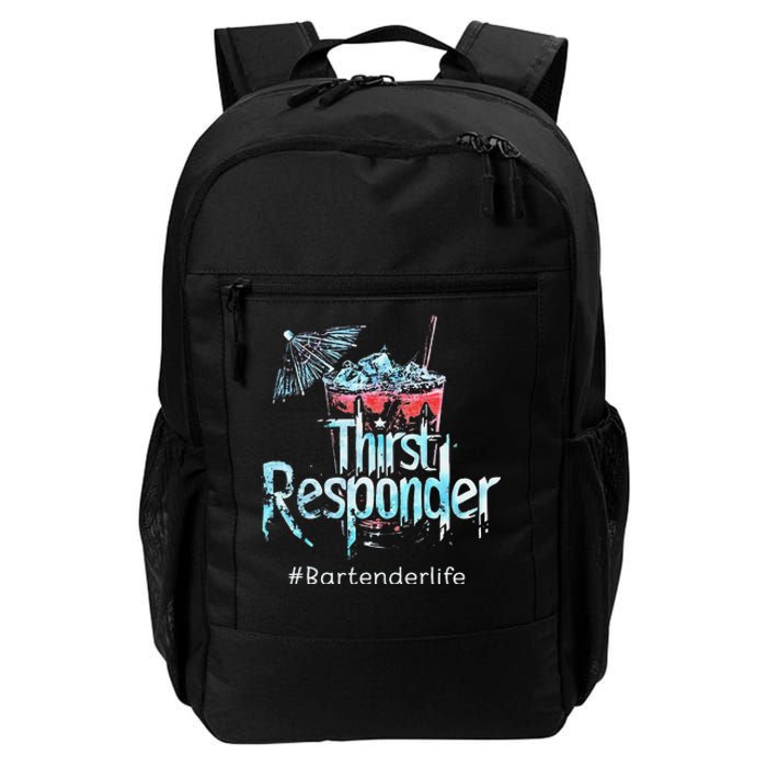 Thirst Response Responder Bartender Mixologists Daily Commute Backpack