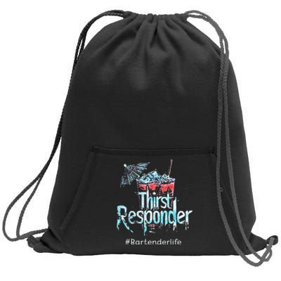 Thirst Response Responder Bartender Mixologists Sweatshirt Cinch Pack Bag