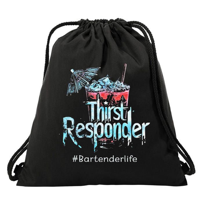 Thirst Response Responder Bartender Mixologists Drawstring Bag