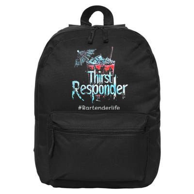 Thirst Response Responder Bartender Mixologists 16 in Basic Backpack