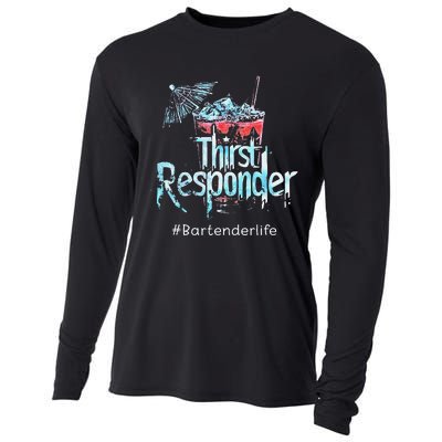 Thirst Response Responder Bartender Mixologists Cooling Performance Long Sleeve Crew