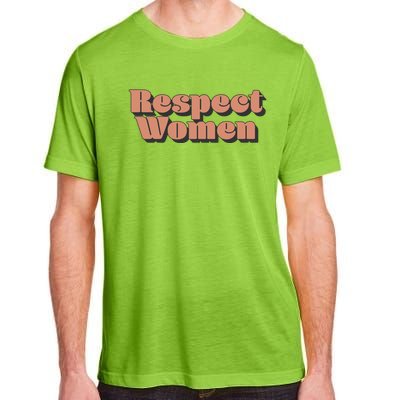 Trendy Respect Retro 3d Text Great Gift Adult ChromaSoft Performance T-Shirt