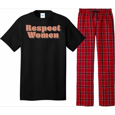 Trendy Respect Retro 3d Text Great Gift Pajama Set