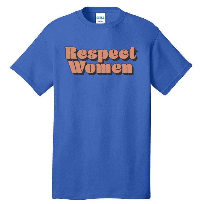 Trendy Respect Retro 3d Text Great Gift Tall T-Shirt