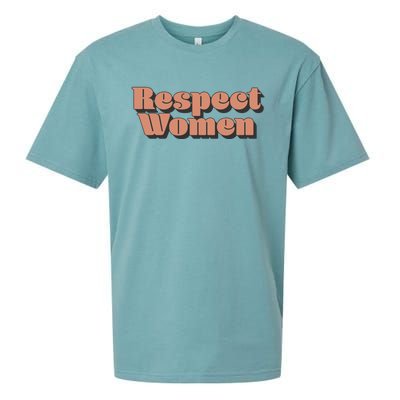 Trendy Respect Retro 3d Text Great Gift Sueded Cloud Jersey T-Shirt