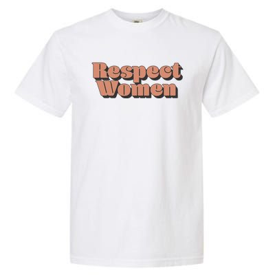 Trendy Respect Retro 3d Text Great Gift Garment-Dyed Heavyweight T-Shirt