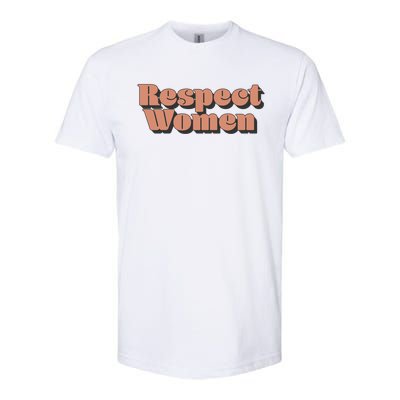 Trendy Respect Retro 3d Text Great Gift Softstyle CVC T-Shirt