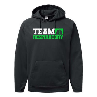 Team Respiratory Respirotary Therapist Performance Fleece Hoodie