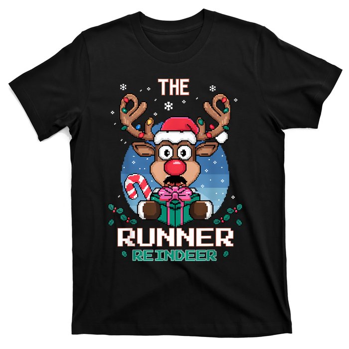 The Runner Reindeer Christmas Matching Family T-Shirt