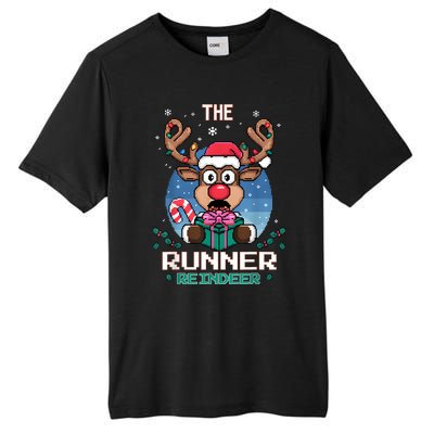 The Runner Reindeer Christmas Matching Family Tall Fusion ChromaSoft Performance T-Shirt