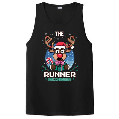 The Runner Reindeer Christmas Matching Family PosiCharge Competitor Tank