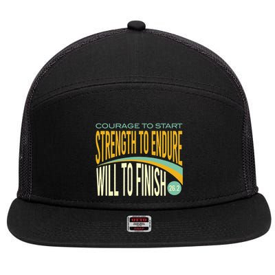 Trail Running Run Trails Be Happy Trail and Ultra Running 7 Panel Mesh Trucker Snapback Hat