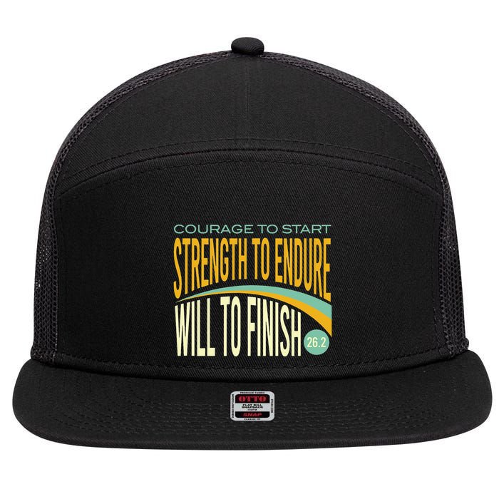 Trail Running Run Trails Be Happy Trail and Ultra Running 7 Panel Mesh Trucker Snapback Hat