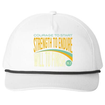 Trail Running Run Trails Be Happy Trail and Ultra Running Snapback Five-Panel Rope Hat