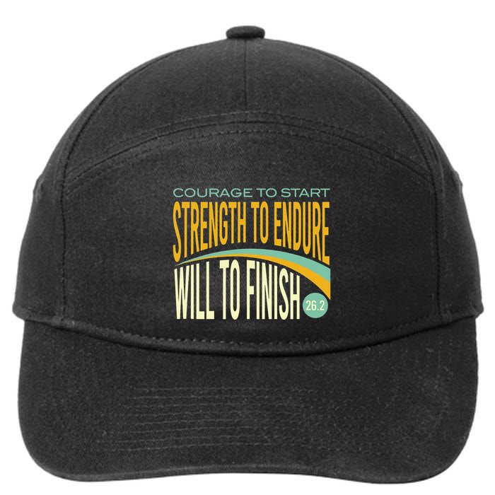 Trail Running Run Trails Be Happy Trail and Ultra Running 7-Panel Snapback Hat