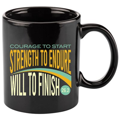 Trail Running Run Trails Be Happy Trail and Ultra Running 11oz C Handle Ceramic Mug