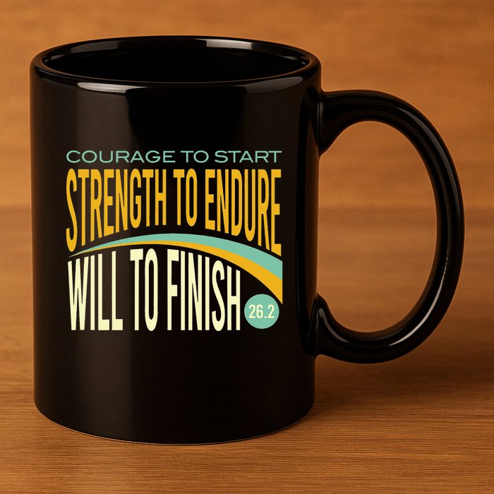 Trail Running Run Trails Be Happy Trail and Ultra Running 11oz C Handle Ceramic Mug