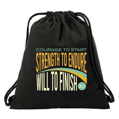 Trail Running Run Trails Be Happy Trail and Ultra Running Drawstring Bag