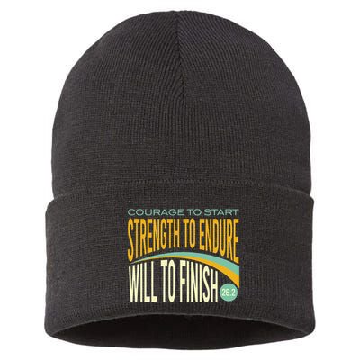 Trail Running Run Trails Be Happy Trail and Ultra Running Sustainable Knit Beanie