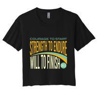 Trail Running Run Trails Be Happy Trail and Ultra Running Crop Top