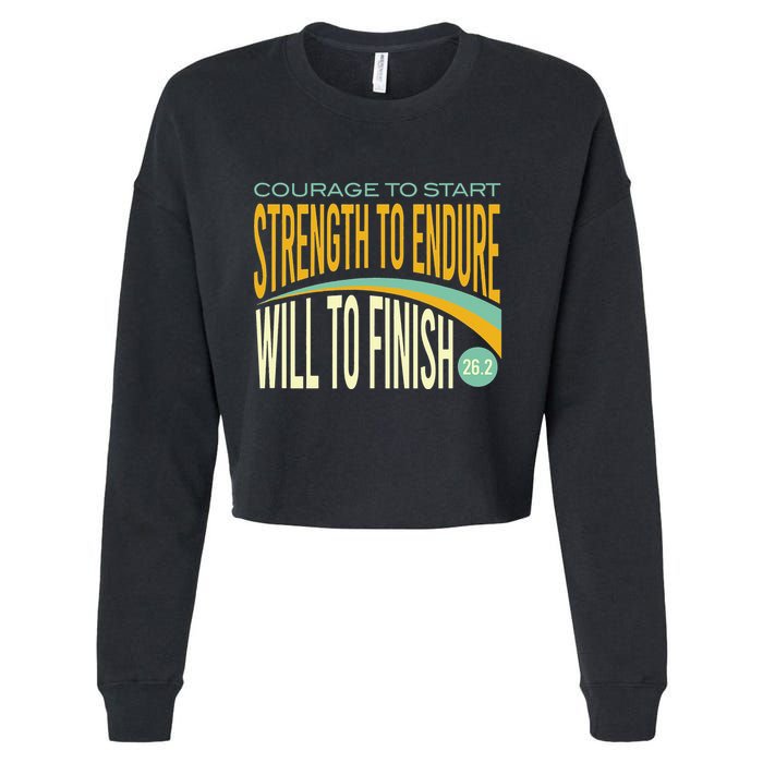 Trail Running Run Trails Be Happy Trail and Ultra Running Cropped Pullover Crew