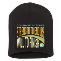 Trail Running Run Trails Be Happy Trail and Ultra Running Short Acrylic Beanie