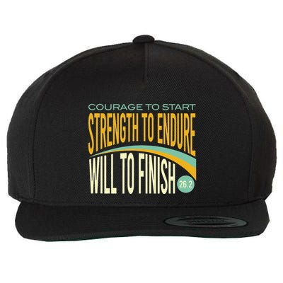 Trail Running Run Trails Be Happy Trail and Ultra Running Wool Snapback Cap