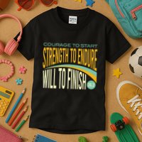 Trail Running Run Trails Be Happy Trail and Ultra Running Kids T-Shirt