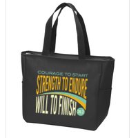 Trail Running Run Trails Be Happy Trail and Ultra Running Zip Tote Bag