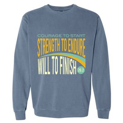 Trail Running Run Trails Be Happy Trail and Ultra Running Garment-Dyed Sweatshirt
