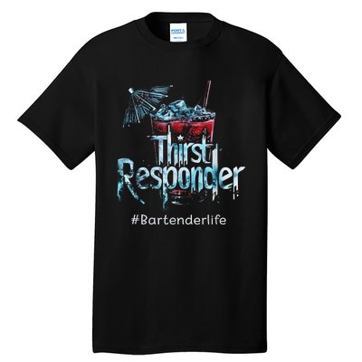 Thirst Response Responder Funny Bartender Mixologists Tall T-Shirt