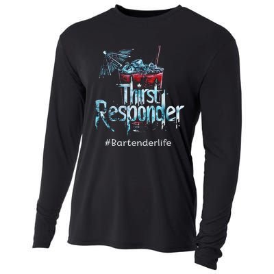 Thirst Response Responder Funny Bartender Mixologists Cooling Performance Long Sleeve Crew