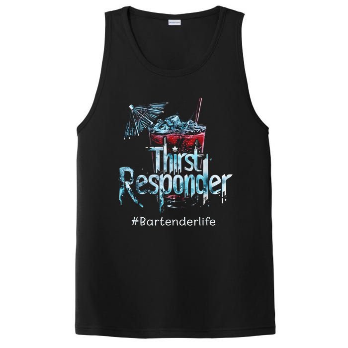 Thirst Response Responder Funny Bartender Mixologists PosiCharge Competitor Tank