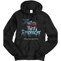 Thirst Response Responder Funny Bartender Mixologists Tie Dye Hoodie