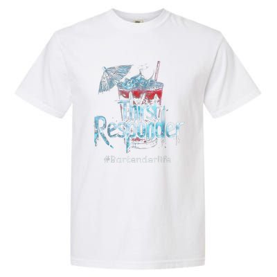 Thirst Response Responder Funny Bartender Mixologists Garment-Dyed Heavyweight T-Shirt